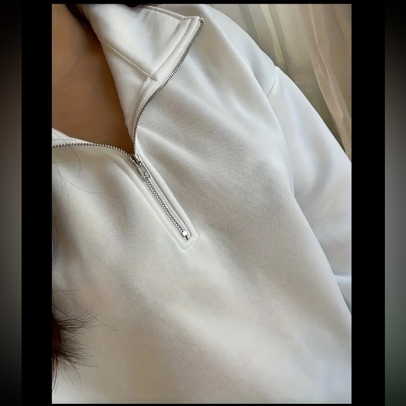 Solid Quarter Zip Sweatshirt - Picture 3 of 8